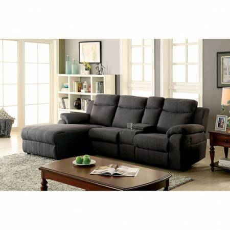 KAMRYN SECTIONAL W/ CONSOLE Gray