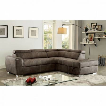 LORNA SECTIONAL Ash Brown