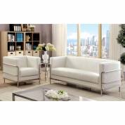 LEIFUR 2PC SETS SOFA + CHAIR White