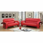 WEZEN 2PC SETS SOFA + 2 LOVE SEAT Red