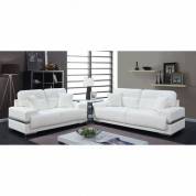 ZIBAK 2PC SETS SOFA + LOVE SEAT White