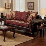 ELLIS SOFA Brown/Burgundy