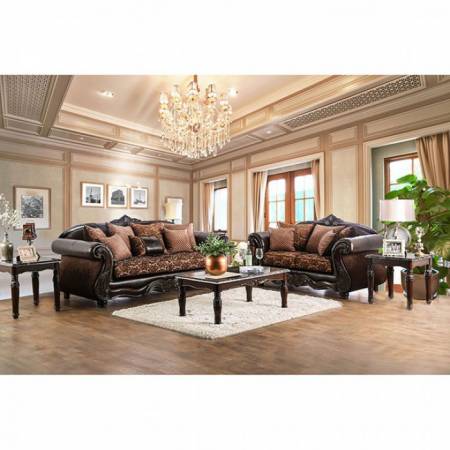 ELPIS 2PC SETS SOFA + LOVE SEAT Brown