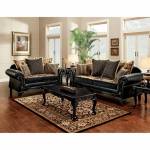 THEODORA 2PC SETS SOFA +LOVE SEAT Black