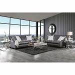MASSIMO 2PC SETS SOFA + LOVE SEAT Shined Black