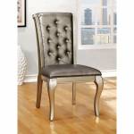 AMINA SIDE CHAIR Champagne Finish