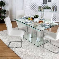RICHFIELD I DINING TABLE Silver Finish