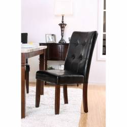 MARSTONE SIDE CHAIR Brown Cherry Finish