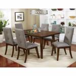 ABELONE DINING TABLE 7PC SETS Walnut Finish