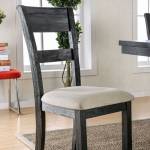 THOMASTON I SIDE CHAIR Brushed Black Finish