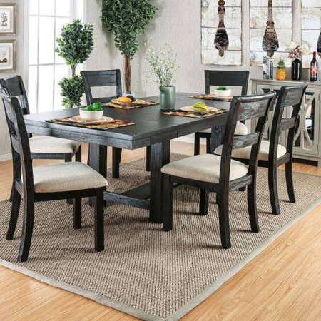 THOMASTON I DINING TABLE Brushed Black Finish