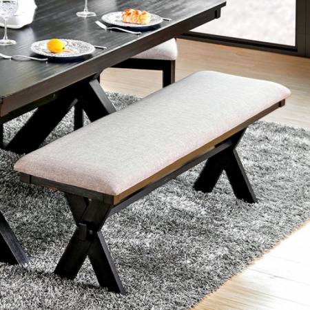 XANTHE BENCH Black Finish