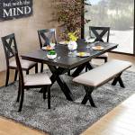 XANTHE DINING TABLE Black Finish