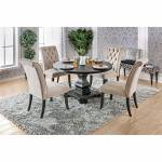 NERISSA ROUND TABLE 5PC SETS Antique Black Finish