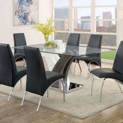 SVANA DINING TABLE White & Dark Gray Finish