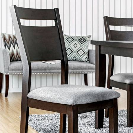 JOINVILLE I SIDE CHAIRS Dark Walnut Finish