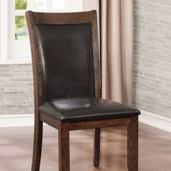 MEAGAN I SIDE CHAIR Brown Cherry Finish