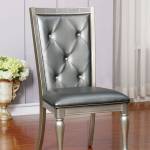 SARINA SIDE CHAIR Silver Gray Finish