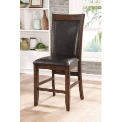 MEAGAN II COUNTER HT. CHAIR Brown Cherry Finish