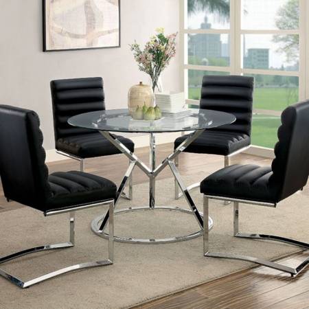 LIVADA I DINING TABLE Chrome Finish