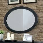 LENNART II OVAL MIRROR Black