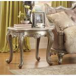 Fiorella End Table - Silver/Gold