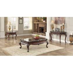 Mariacarla Coffee Table Set - Dark Cherry