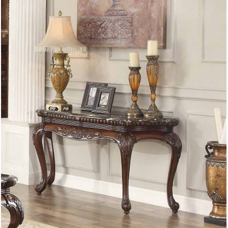 Mariacarla Sofa Table - Dark Cherry