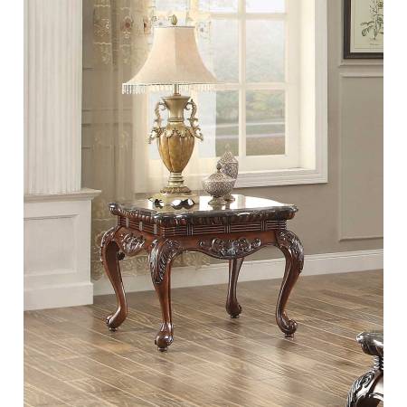 Mariacarla End Table - Dark Cherry