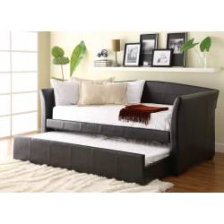 Meyer Daybed with Trundle - Dark Brown Bi-Cast