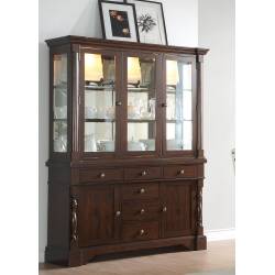 Yates China Cabinet - Dark Oak