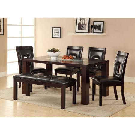 Lee 5PC SETS TABLE+ 4 CHAIRS - Espresso