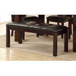 Lee Bench - Espresso - Dark Brown Bi-Cast Vinyl