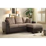 Slater Sectional Sofa - Greyish Brown/Dark Brown