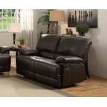 Cassville Double Reclining Love Seat - Dark Brown
