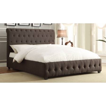 Baldwyn Upholstered FULL Bed - Dark Grey