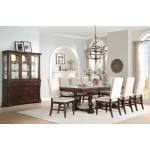 Yates Trestle Dining 5PC Set - Dark Oak