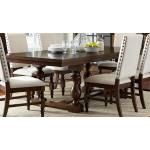 Yates Trestle Dining Table - Dark Oak
