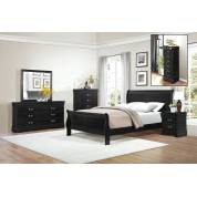 Mayville Bedroom 5 Pc Set - Black (QB+NS+DR+MR+CH)