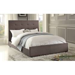 Cadmus Upholstered Full Bed - Dark Grey