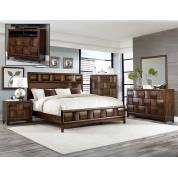 Porter Bedroom 5 Pc Set - Warm Walnut (QB+NS+DR+MR+CH)