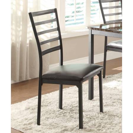 Homelegance Flannery Side Chair - Black Metal 5038S