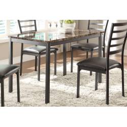 Homelegance Flannery Dining Table - Black Metal 5038-48