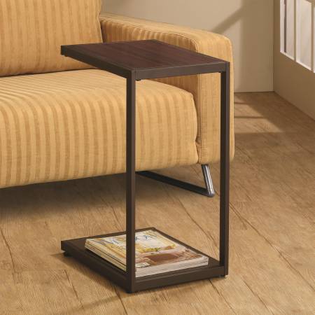 Accent Tables Dark Brown Rectangular Snack Table