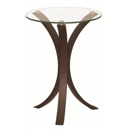 Accent Tables Snack Table w/ Glass Table