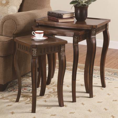 Nesting Tables 3 Piece Curved Leg Nesting Tables