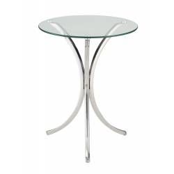 Accent Tables Clear Tempered Glass Accent Table