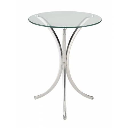 Accent Tables Clear Tempered Glass Accent Table