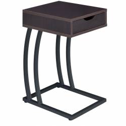 Accent Tables Chairside Table with Storage Drawer and Outlet