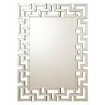 Accent Mirrors Frameless Greek Key Mirror